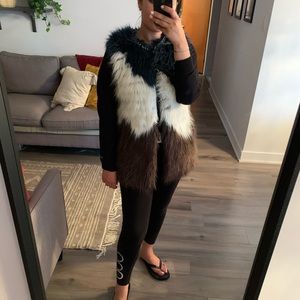Brand new GUESS faux-fur jacket
